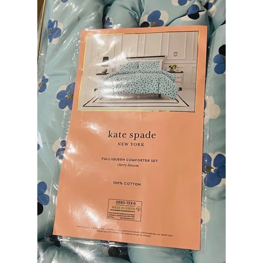 New❤️Kate Spade Cotton Sprint Floral Full/Queen Comforter Set